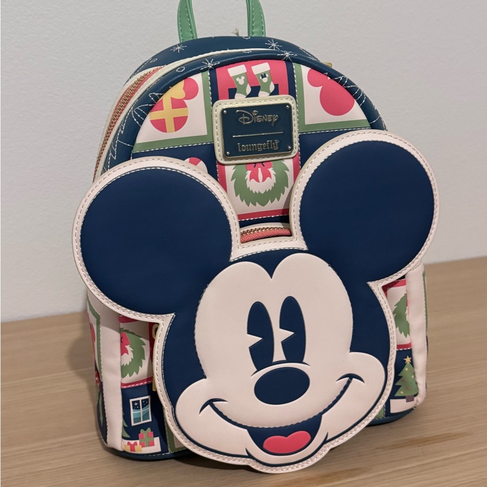 2025 Loungefly Mickey Mouse Holiday Mini Backpack
